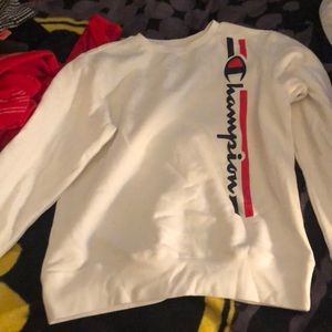 white champion crewneck